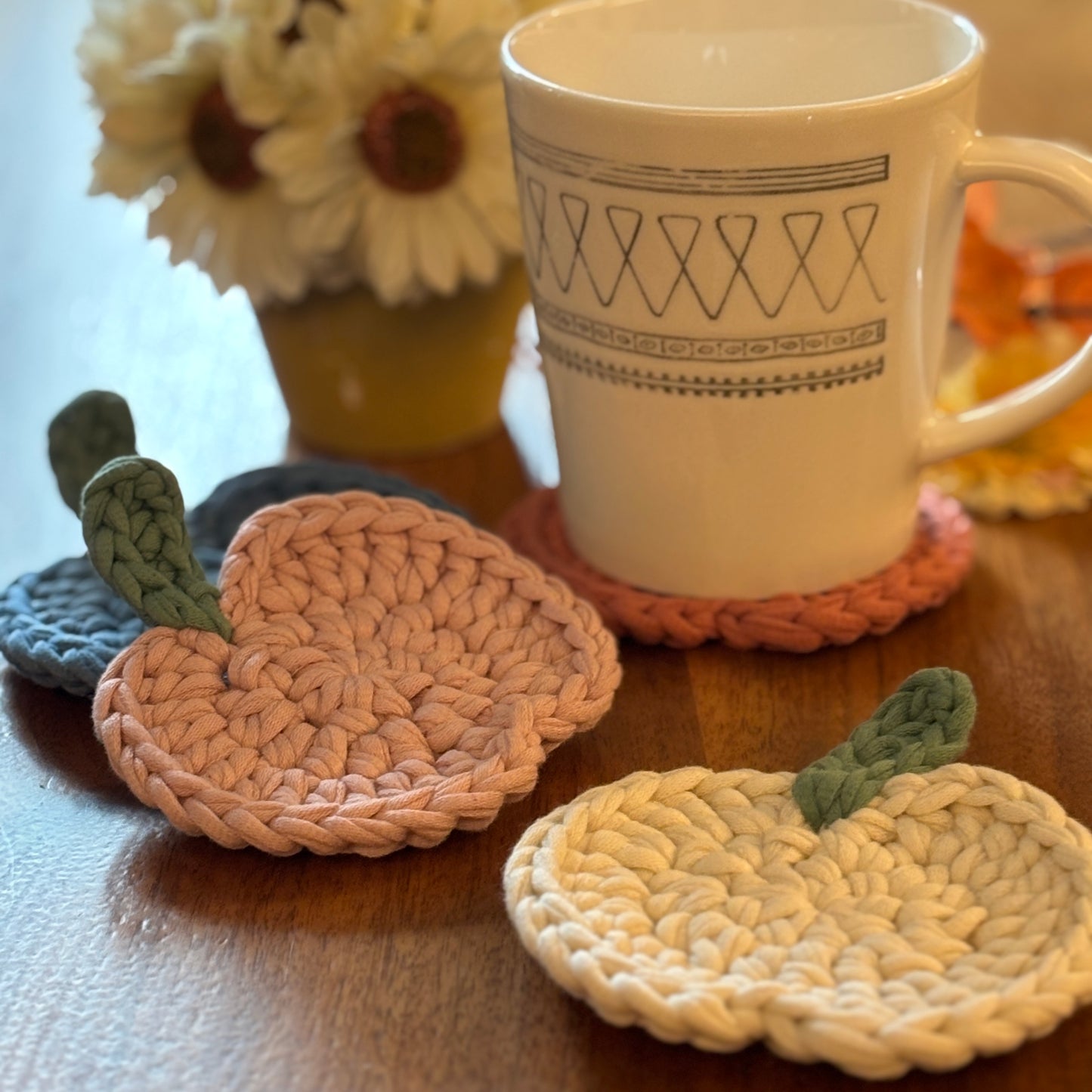 Pumpkin Coasters
