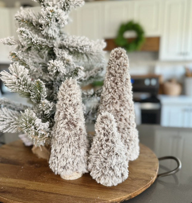 Faux fur trees