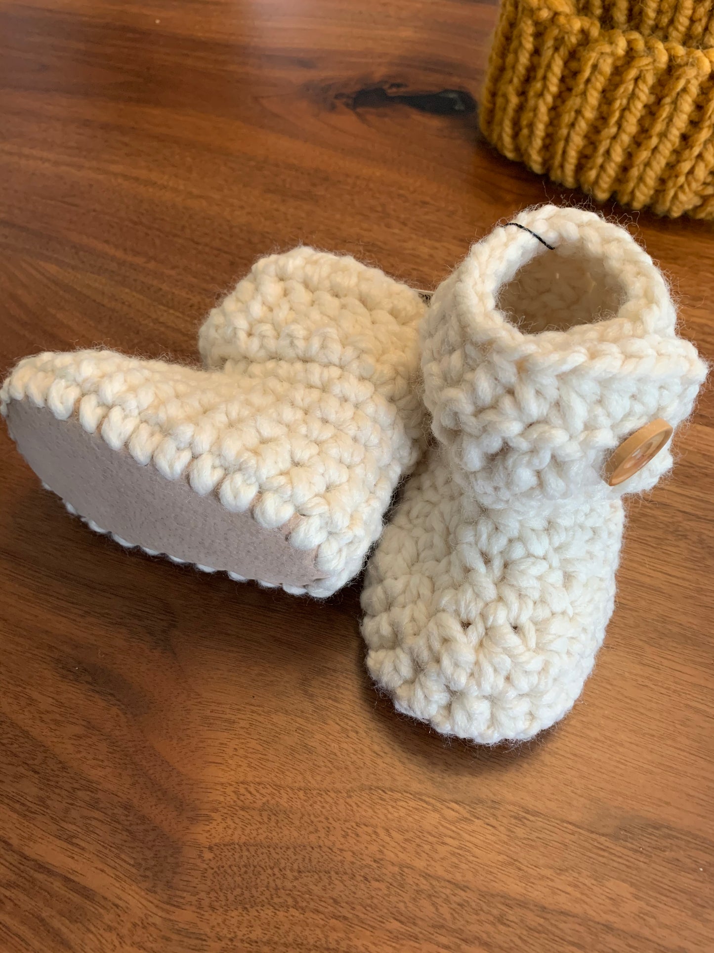 Button-up baby moccasins