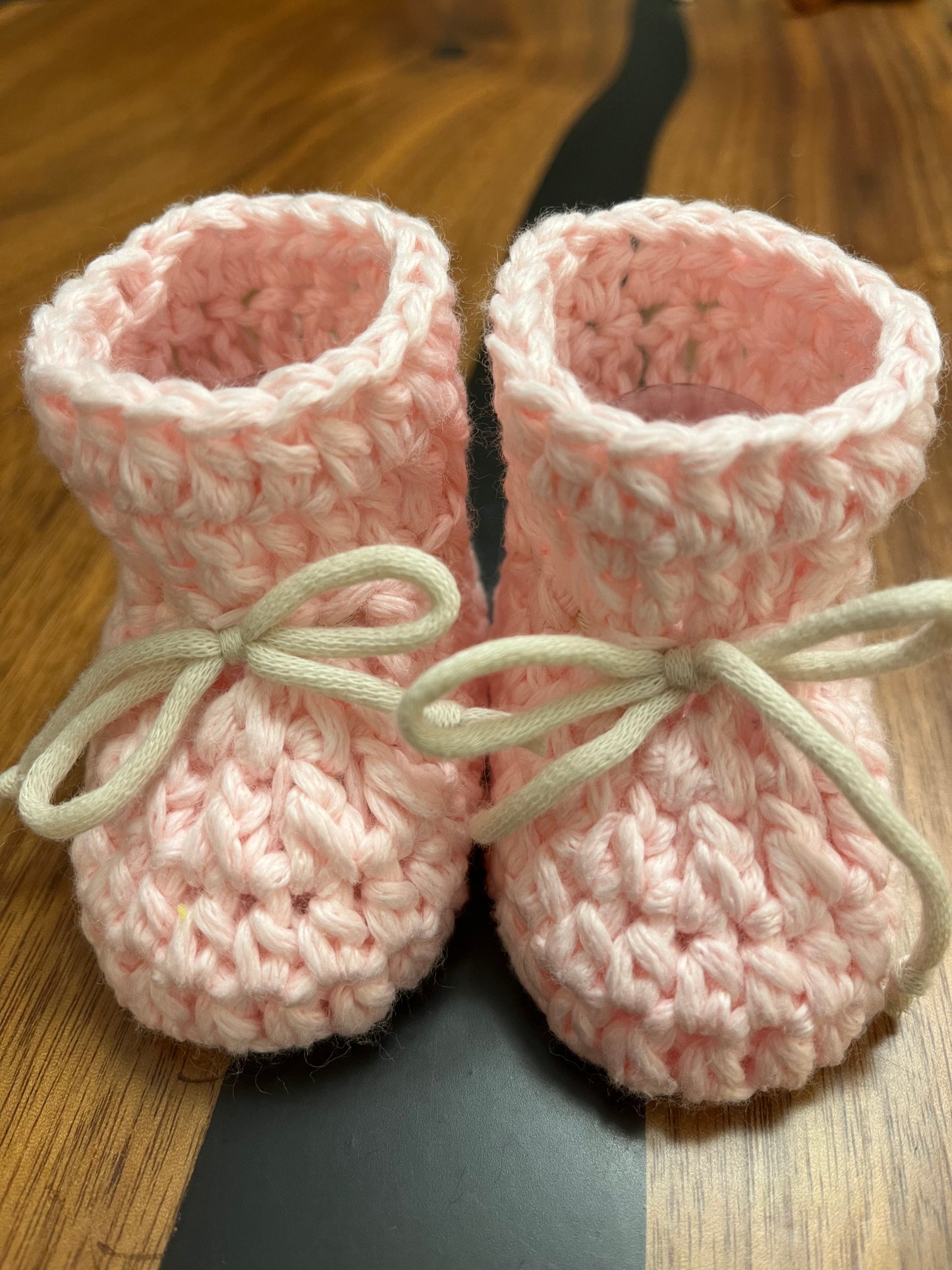 Cotton baby booties