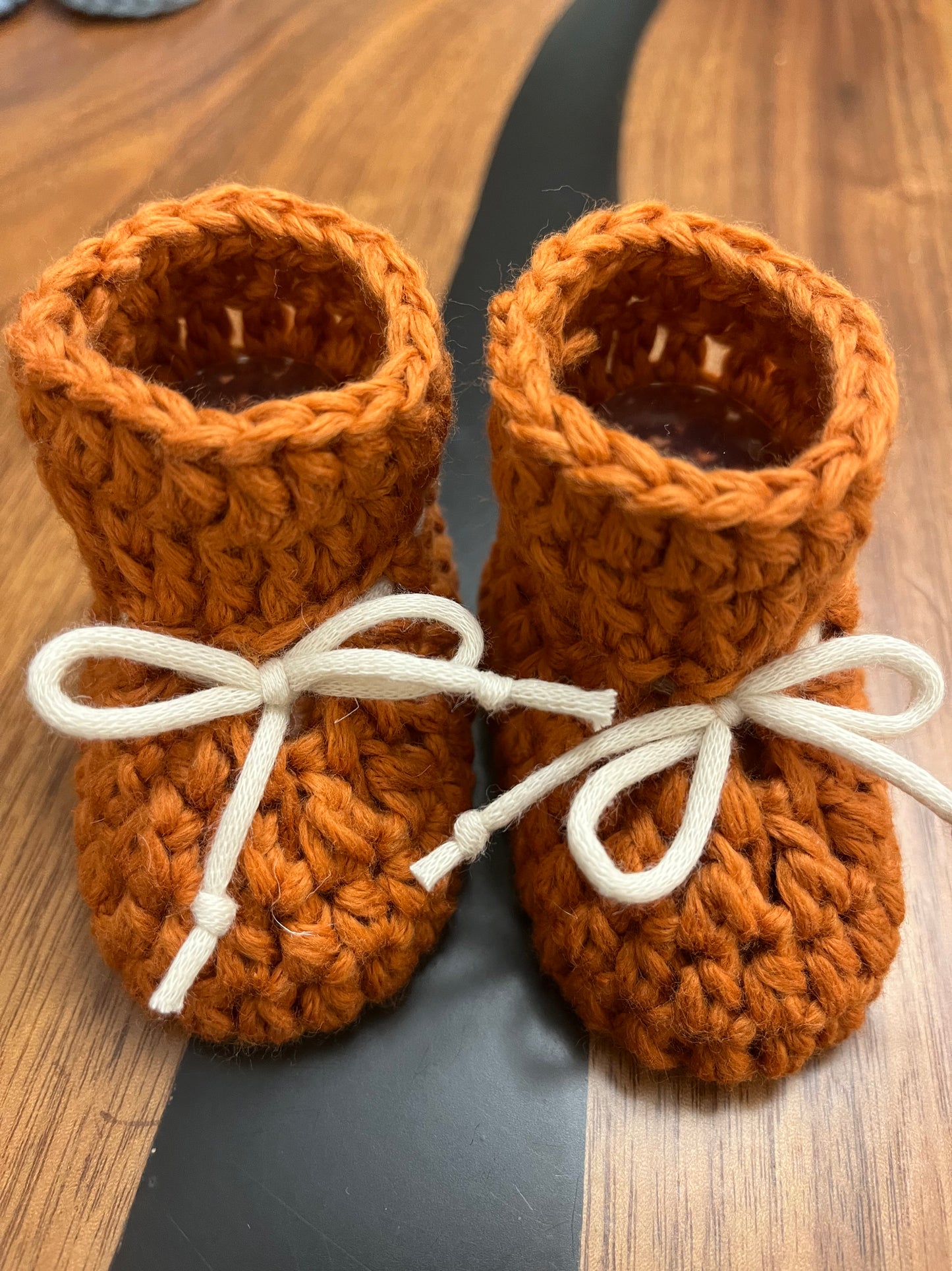 Cotton baby booties