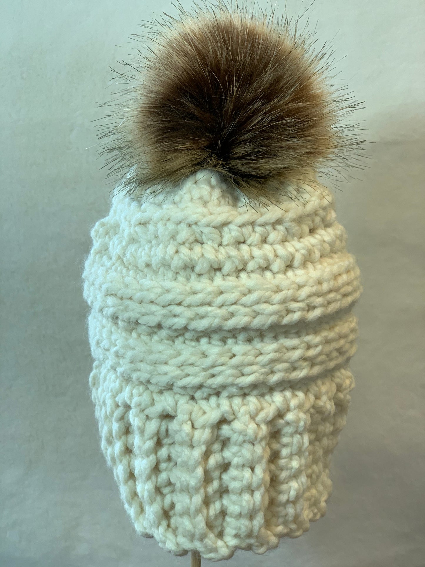 Ribbed crochet hat