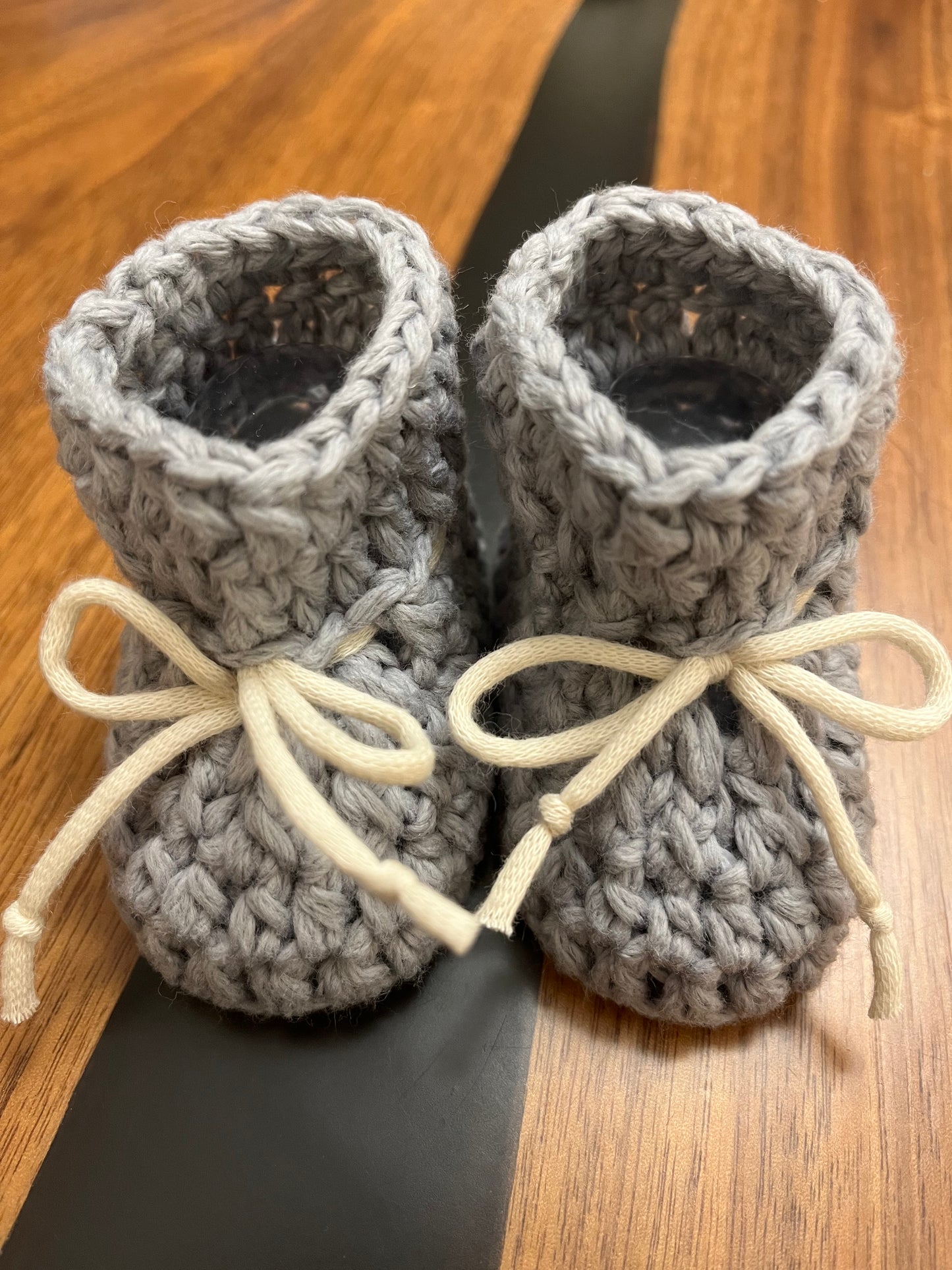 Cotton baby booties