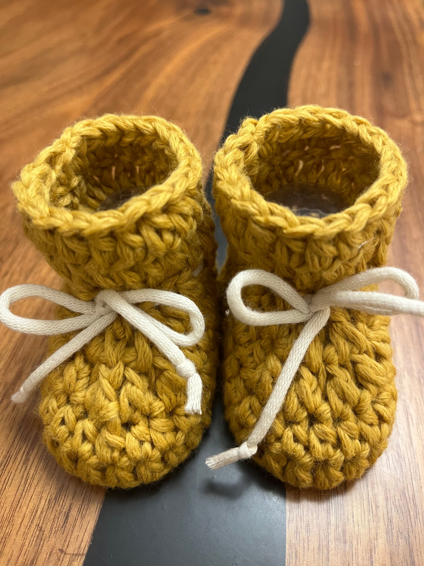 Cotton baby booties