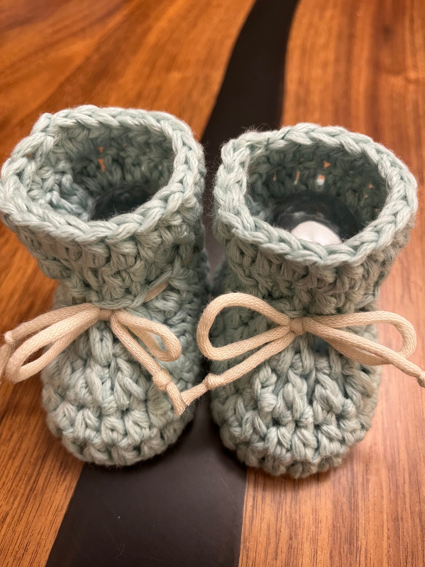 Cotton baby booties