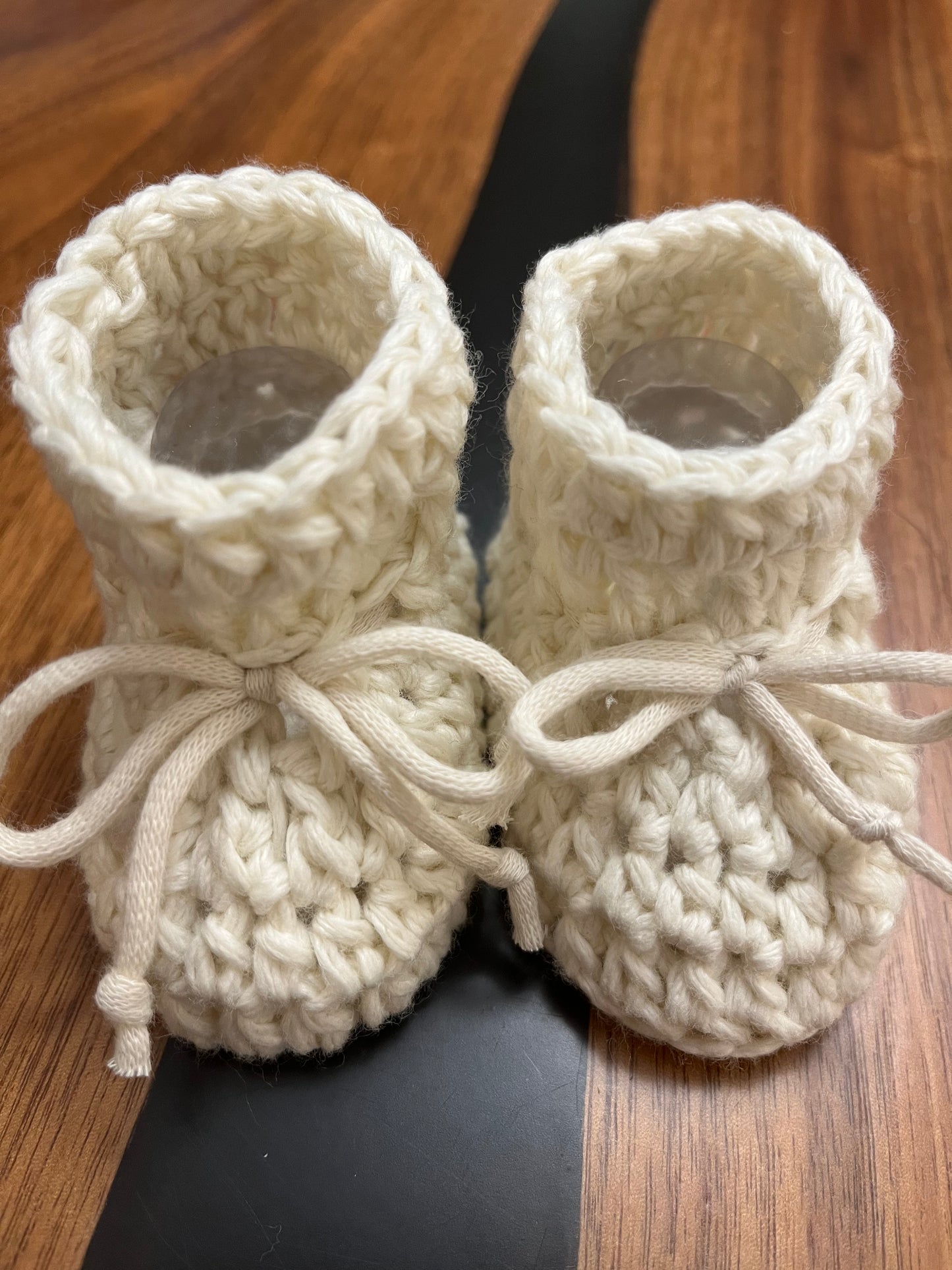 Cotton baby booties