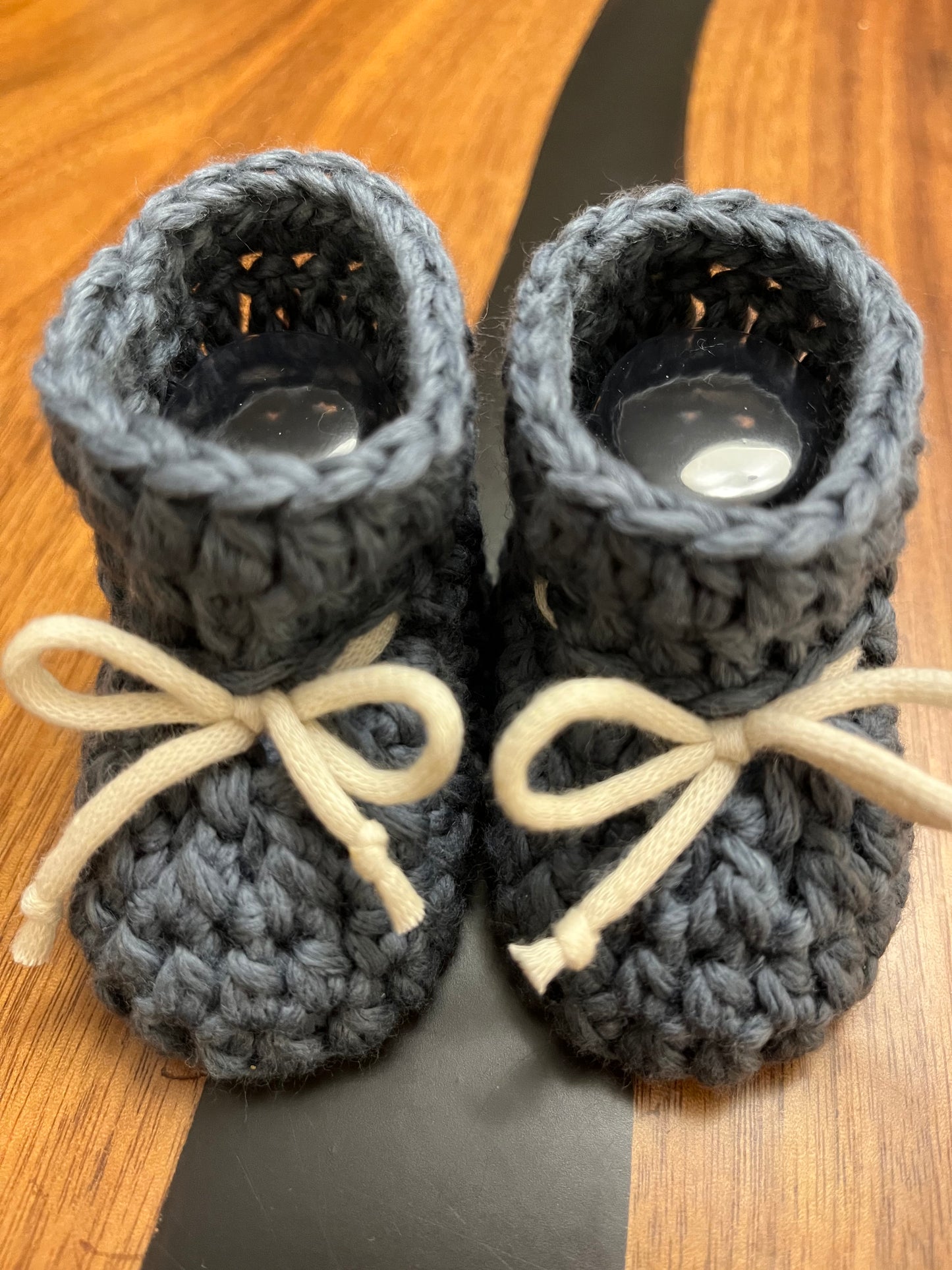 Cotton baby booties