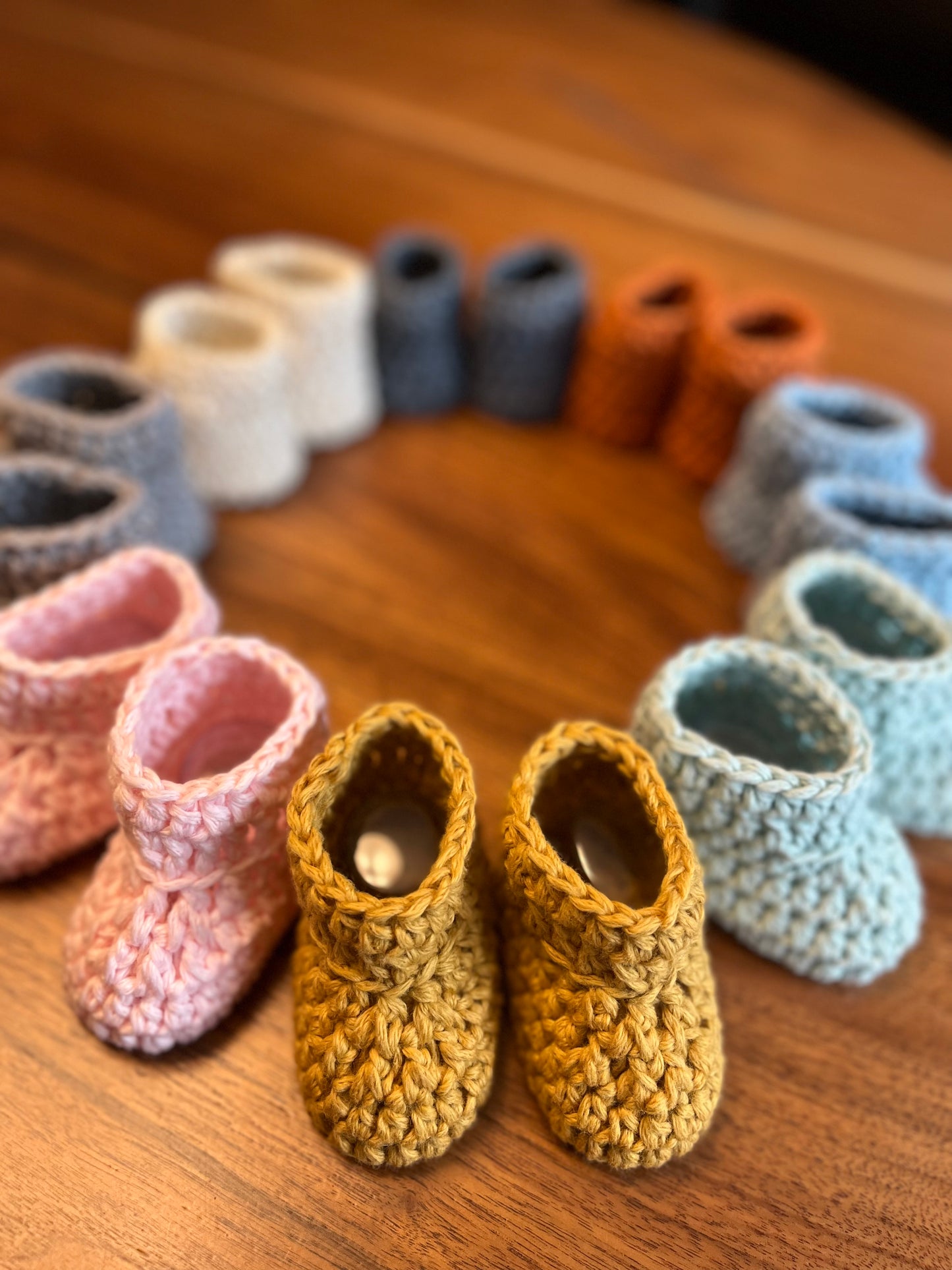 Cotton baby booties